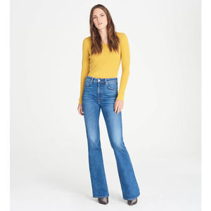CQY Jeans Women's 28 Wes Reverence Medium High Rise Bootcut 70's Zip Fly